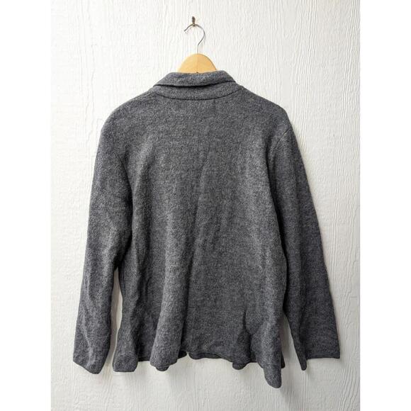 NWT Jones New York Collection 100% Wool Gray Waterfall Cardigan Jacket Size 3X - Picture 6 of 6